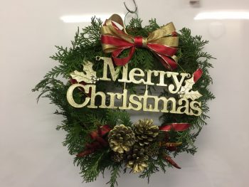 呉市 クリスマス リース 手作り ハンドメイド